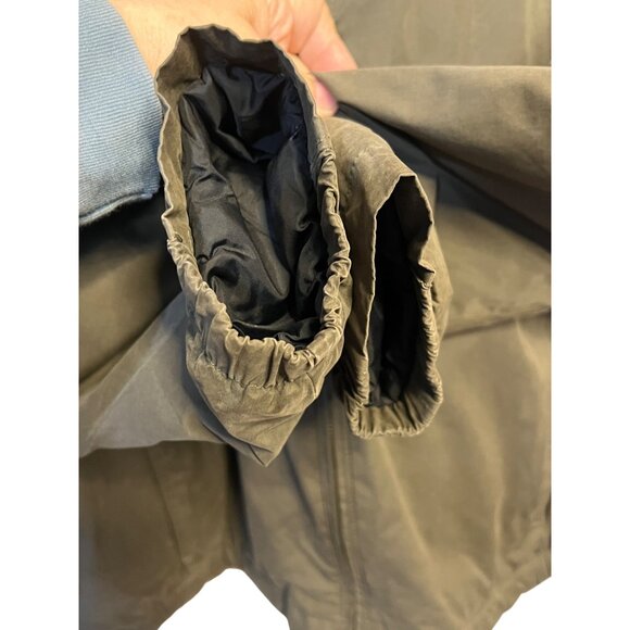 Columbia Men's L Dk Gray Insulated Jacket With Fleece Lining Logo Zip Pockets - Picture 9 of 16